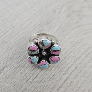 Cotton Candy Turquoise Ring - Size 7
